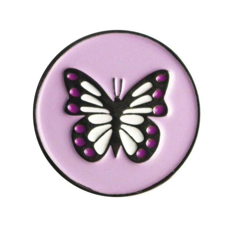 PINMEI Lot of 10 Golf Ball Marker Dia 24.4MM, Special Unique, Soft Enamel Technique (Butterfly Ball Marker) - Image 2